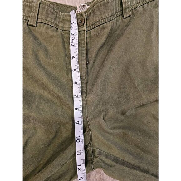 L.L.Bean Womens 16 Canvas Pants Olive Green - Picture 7 of 8